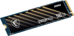 SSD PCLe 4.0 MSI NVME M2 SPATIUM M450 500GB