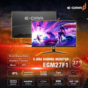 Màn hình Gaming E-DRA EGM27F1 27 inch FHD IPS (165Hz/IPS/FHD/HDMI)